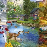 Puzzle Transitions saisonnières 1000 pièces