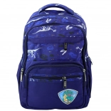 Sac à dos scolaire Dino T-Rex bleu 20 L