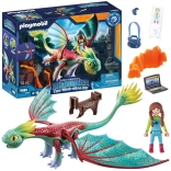 Playmobil Dragons The Nine Realms – figurine de dragon et Alex, set de construction 14 pièces