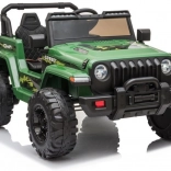 Voiture électrique LEAN CARS – verte 12V avec roues EVA et télécommande