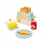 Set de Petit-Déjeuner en Bois pour Enfants