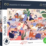 Puzzle TREFL UFT Everyday Joy – vie détendue, 1500 pièces