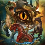 Puzzle dinosaures carnivores 100 pièces