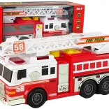 Camion de pompiers avec sons, lumières et effet d’eau – rouge