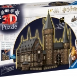 Ravensburger puzzle 3D Poudlard Grande Salle - Édition nocturne