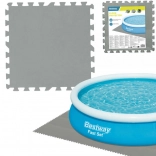 Bestway tapis de protection en mousse pour piscine 50 × 50 cm, gris