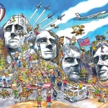 Puzzle DoodleTown : Mount Rushmore 1000 pièces – COBBLE HILL