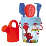 Seau avec accessoires 17 cm SPIDEY