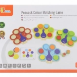 VIGA paon – jeu d’association des couleurs Montessori avec cartes