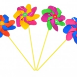 Moulin à vent en plastique coloré 20 cm