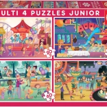 Educa puzzle parc d'attractions et fête pour enfants 4en1