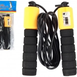 Corde à Sauter Noir-Orange avec Compteur Fitness