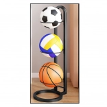 Support métallique pour balles 3 niveaux noir