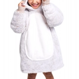 Couverture à capuche en gazon Chaleureuse Lapin pour enfants