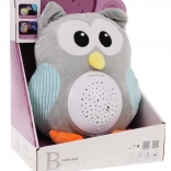 Hibou en peluche avec projection d’étoiles et mélodies d’endormissement