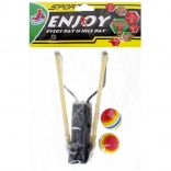 Lance-pierre avec balles en mousse