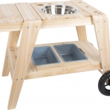Cuisine extérieure en bois pour enfants small foot – mud kitchen compacte et mobile