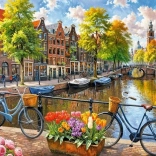 Puzzle Tulipes d’Amsterdam 1000 pièces