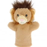 Keeleco Lion - marionnette à main en peluche éco 27 cm