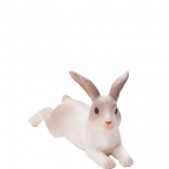 MOJO lapin couché – figurine en plastique réaliste