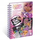 Nebulous Stars coloriages magiques – 12 planches en velours et 5 mini feutres
