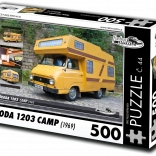Puzzle RETRO-AUTA Škoda 1203 Camp 500 pièces