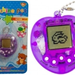 Jeu électronique Tamagotchi violet avec chaîne courte