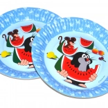 Assiette de fête Krtek et amis 18 cm