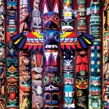 Puzzle EUROGRAPHICS Totems amérindiens 1000 pièces