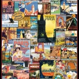 Puzzle Affiches de voyage 1000 pièces EUROGRAPHICS