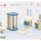 Viga PolarB ensemble de mobilier en bois pour maison de poupée – salle de bain