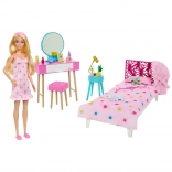 Barbie – ensemble chambre avec poupée