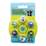 Set de billes en verre Taupe mix 6 pcs