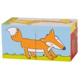 Blocs en bois animaux pour enfants