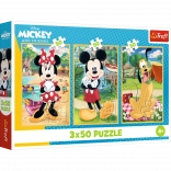 Puzzle 3x50 DISNEY – Souris en vacances