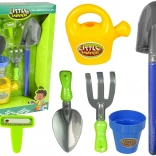 Set de jardin pour enfants avec seau, pelle et arrosoir