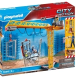 Playmobil City Action grue télécommandée avec ouvriers du chantier