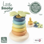 Little Smoby Green pyramide à anneaux empilables en bioplastique