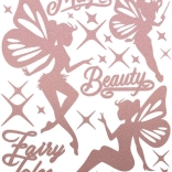 Patches thermocollants réfléchissants fées – grande planche 20 × 30 cm