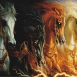 Puzzle Les Quatre Chevaux de l'Apocalypse 1000 pièces