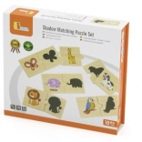 Puzzle en bois Ombres d’Animaux VIGA