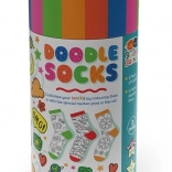 Kit créatif de chaussettes à colorier en tube