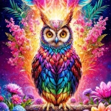 Enjoy puzzle chouette néon 2000 pièces