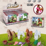 Jouet cheval avec peigne et accessoires, set