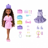 Barbie Dream Besties Brooklyn – poupée à coiffer avec accessoires de salon