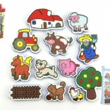 Décalcomanies Mes premiers animaux : Ferme 12 pcs avec filet