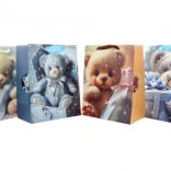 Sac cadeau avec motif d’oursons, 18 × 23 × 10 cm
