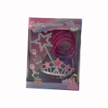 Set princesse pour enfants avec couronne, boucles d’oreilles et bracelets