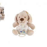 jouet musical chien beige 18 cm Tulilo