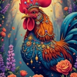 Puzzle Le Jardin Secret du Coq 1000 pièces